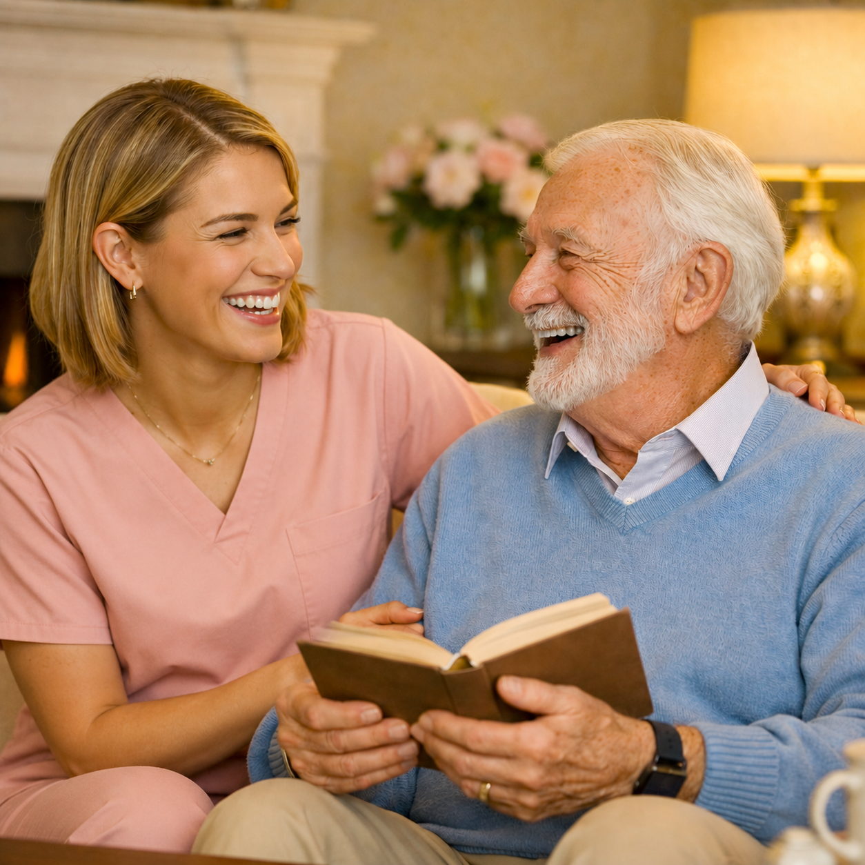 Caregiver And Senior. Companion Care