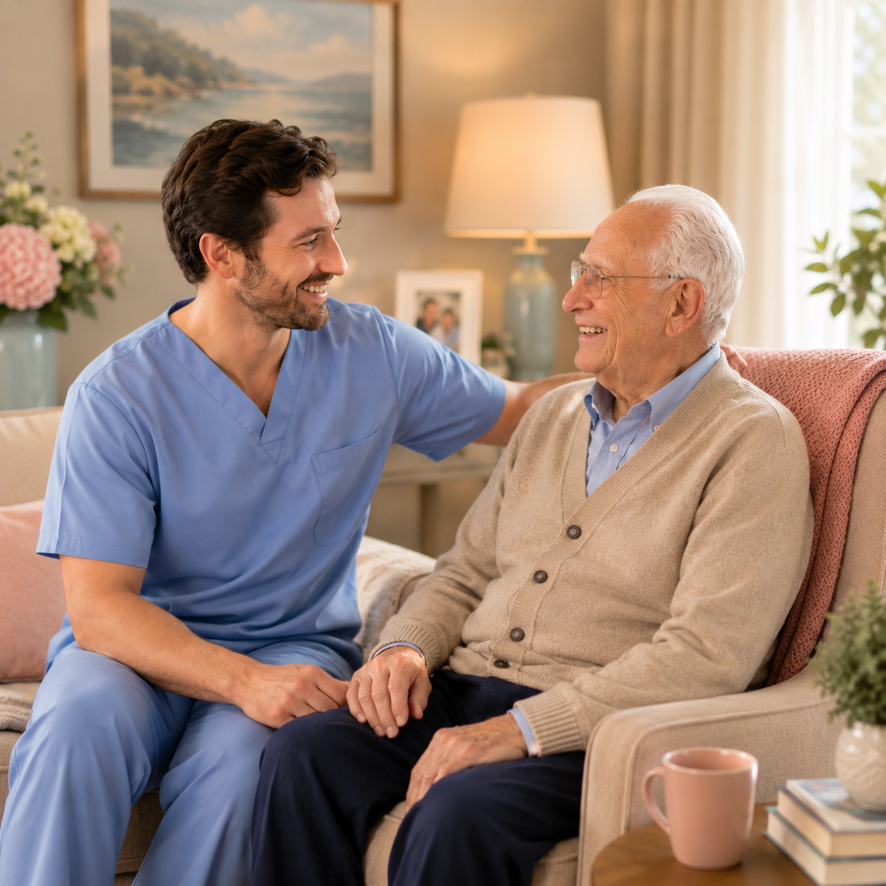 Caregiver and Senior. Respite Care